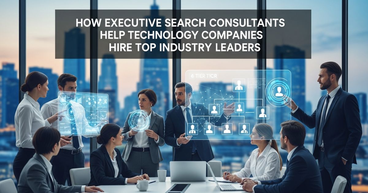 Technology teams working with Executive Search Consultants to identify and hire top industry leaders.