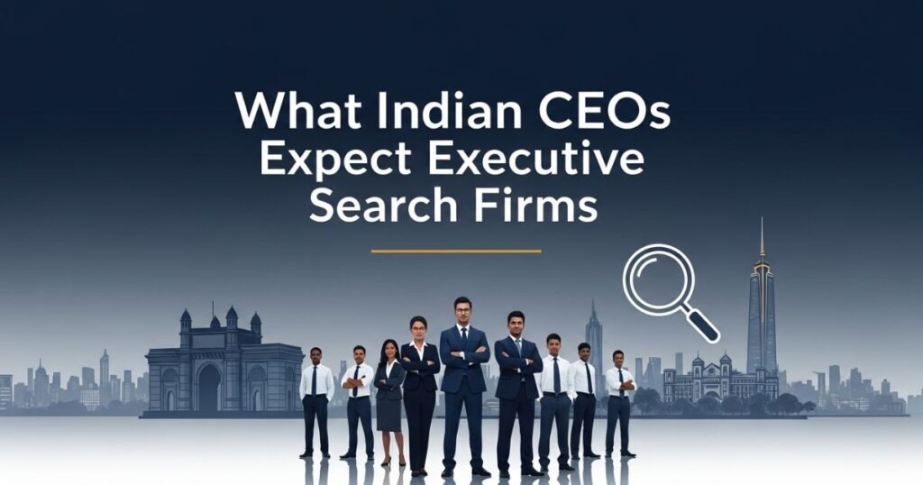 Indian CEOs and professionals highlighting expectations from executive search firms